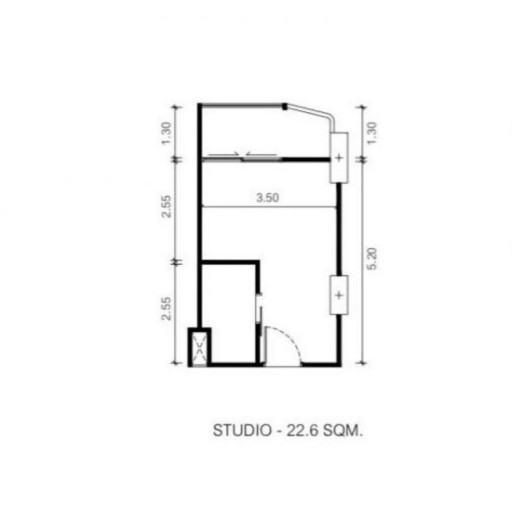 Embassy Life, Studio - 22 m²