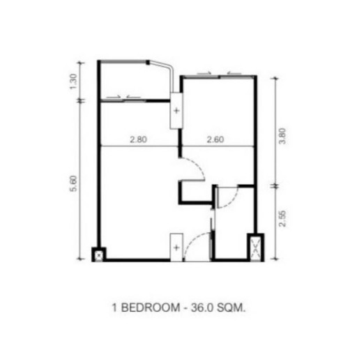 Embassy Life, 1 Bedroom - 36 m²