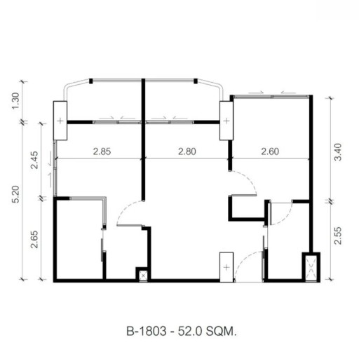 Embassy Life, 2 bedroom apartments - from 51 m² to 70 m²